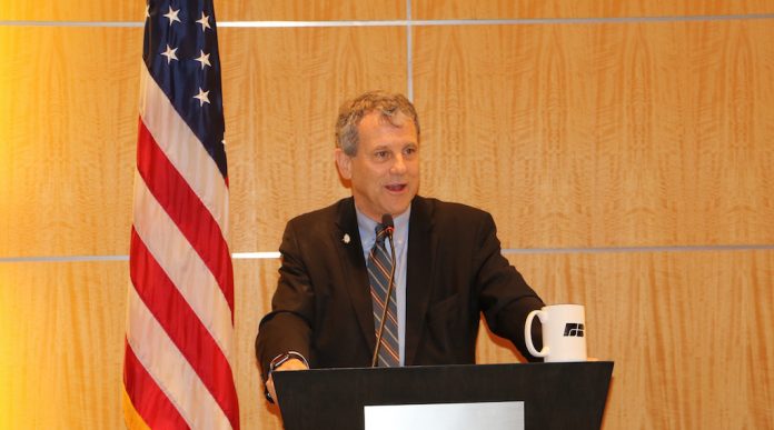 Sherrod-Brown-podium Sen. Sherrod Brown, OFBF
