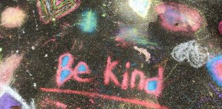 kindness sidewalk chalk