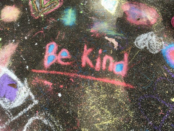 kindness sidewalk chalk kindness sidewalk chalk