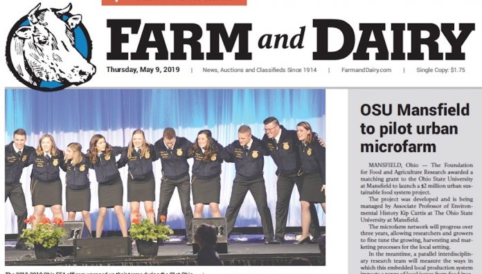 5-09-Farm and Dairy front page Farm and Dairy,