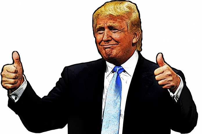 Donald trump cartoon with thumbs up Donald trump cartoon with thumbs up