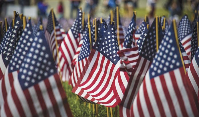 memorial day flags