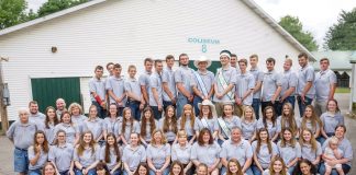 The Mahoning County Junior Fair Board advisors and members.