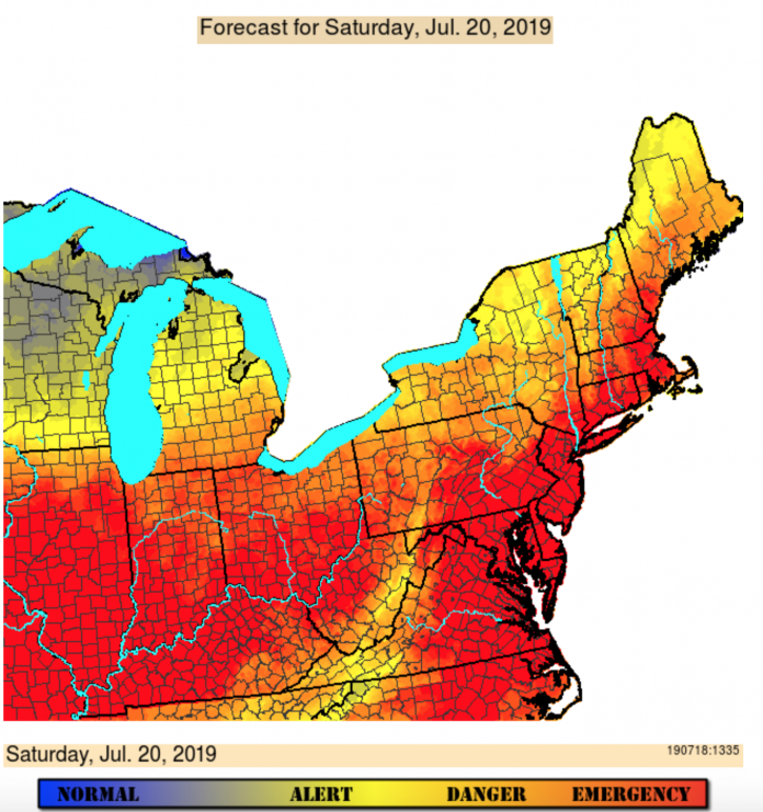 USDA heat stress map usda heat stress map