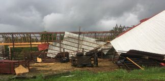 tornado damage to barn
