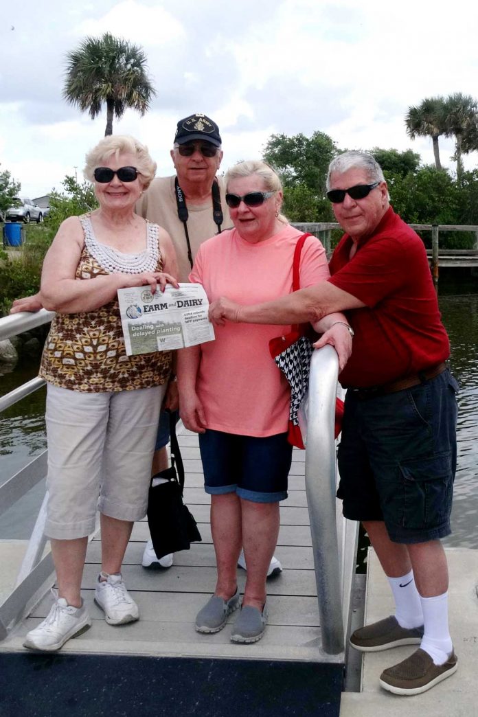 vac_genis Sharon and Jim Genis, of Clinton, Ohio, and Jeneen and Paul Kubala, of Edinburg, Ohio, have been friends since the early 1970s. This year, both couples celebrated their 50th wedding anniversaries by vacationing together in Cocoa Beach, Florida, in May. We’re so glad they took us along!