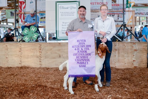 Butler County Fair Reserve Champion Goat
