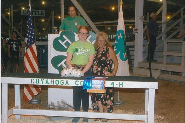 Cuyahoga County Fair Grand Champion Pen of 3 Rabbits