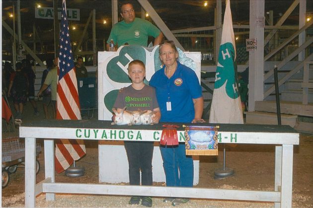 Cuyahoga County Fair Reserve Champion Pen of 3 Rabbits