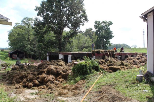 barn fire wreckage