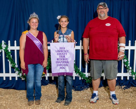Lawrence County Fair Reserve Champion Carcass Hog
