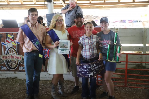 2019 Columbiana County Fair Reserve Champion Carcass Lamb