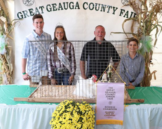 Geauga County Fair Reserve Champion Pen of Chickens