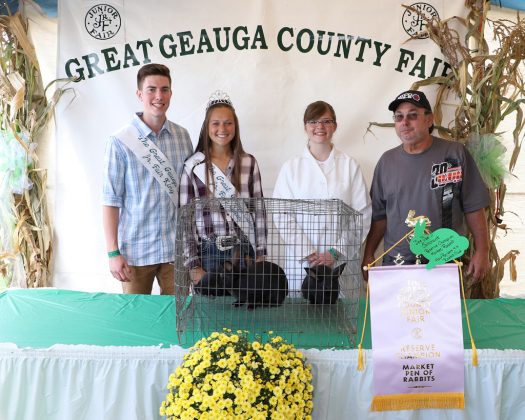 Geauga County Fair Reserves Champion Pen of Rabbits