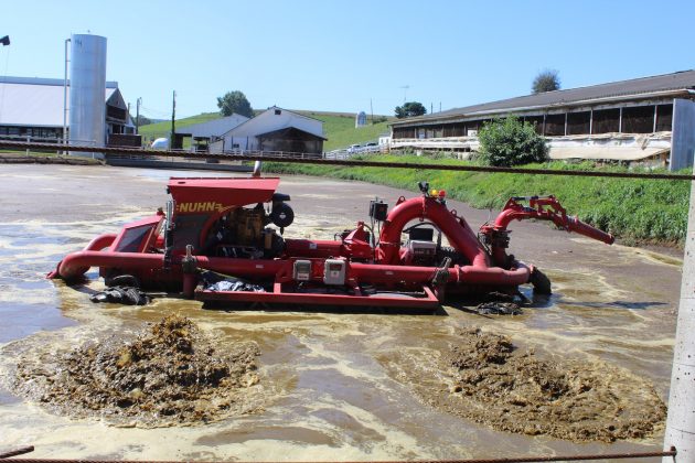 nuhn crawler in manure lagoon