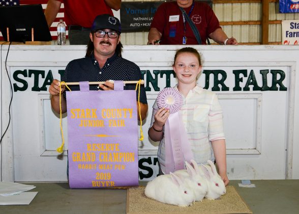 Stark County Fair Reserve Champion Meat pen Rabbits