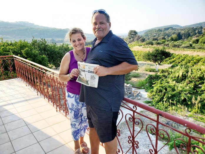 vac-smyczek-1 Mike Smyczek and Kalliopi Tsakoumagos took us to Samos Island in Greece. They visited a grape vineyard during harvest.