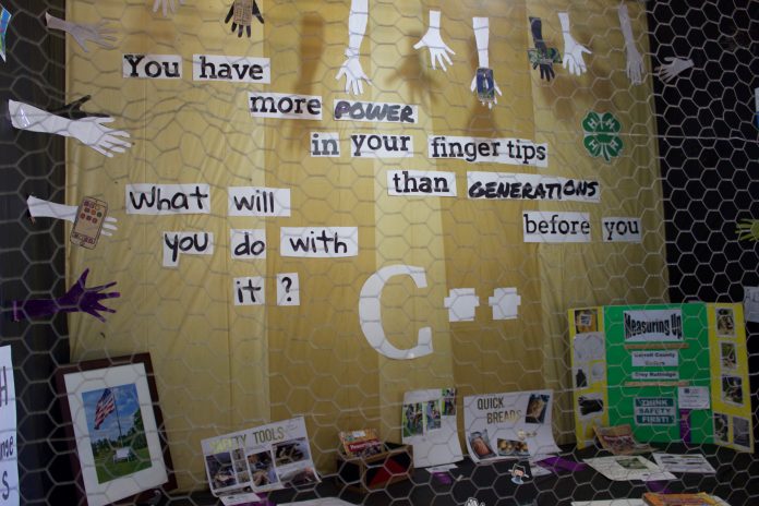 week 1 online A 4-H booth at the Carroll County Fair about internet access.