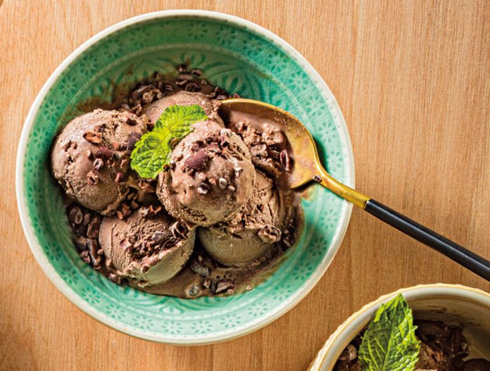 A bowl of Peppermint Chocolate 
