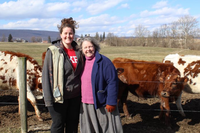 apprenticeship-1 women in front of cows