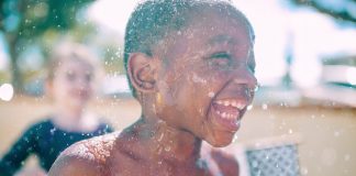boy laughing