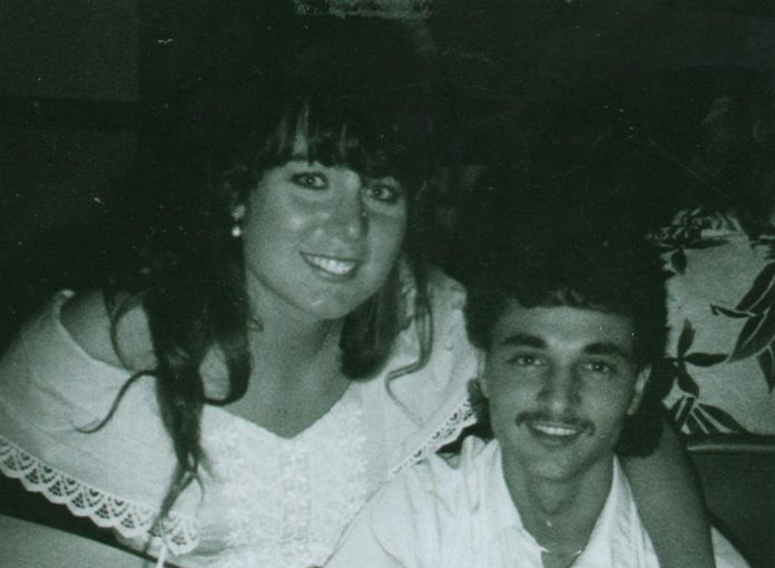 Kymberly Foster Seabolt and her husband in 1992. Kymberly Foster Seabolt and her husband in 1992.