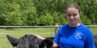 Maggie Byers and her steer, Levi. (Submitted photo)