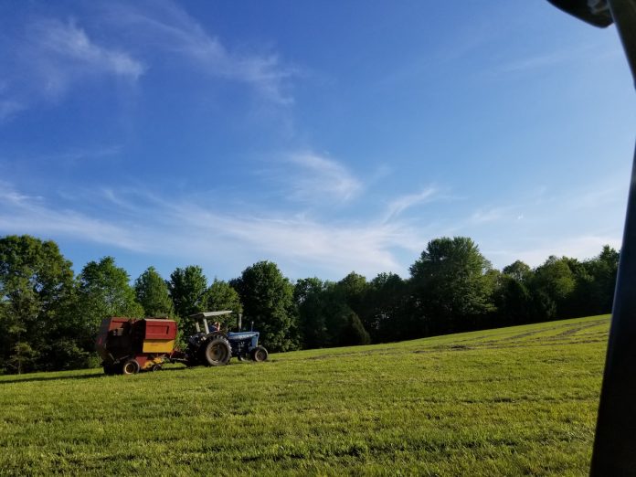 guy baling hay guy baling hay