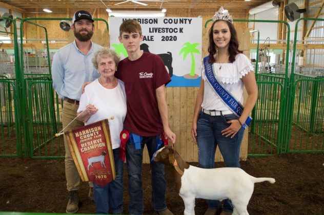 The reserve champion market goat.