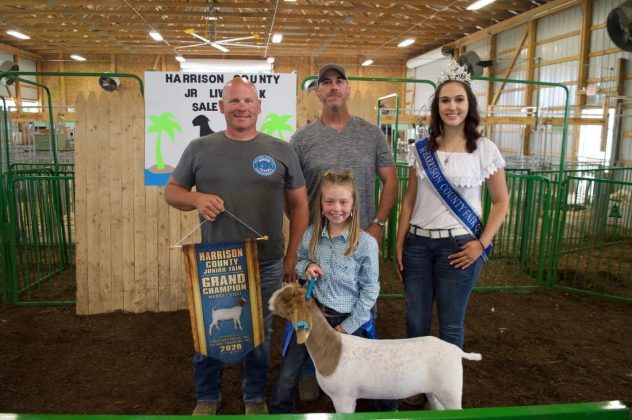 The grand champion market goat.