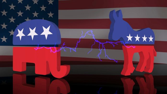 republican elephant and democrat donkey republican elephant and democrat donkey