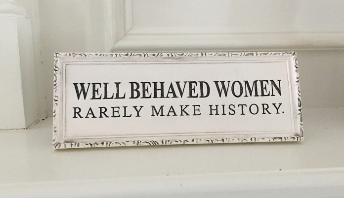 women in history sign women in history sign
