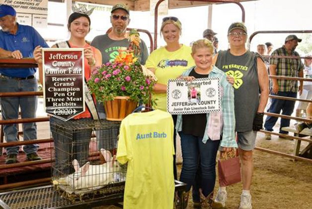 Reserve Champion Pen of Three Meat Rabbits
