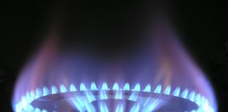 natural gas flame burner