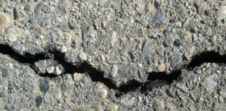 asphalt cracks