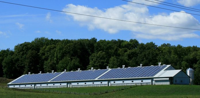 solar on a barn solar panels mounted on the roof of a barn