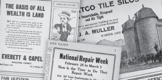 a collage of old newspapers.