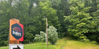 trailhead sign for baileys trail