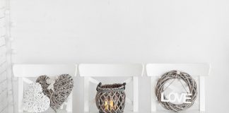 chairs with decorations