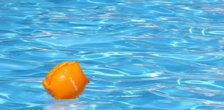 water wing in pool