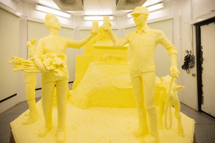 Half-Ton Butter Sculpture Highlights 2022 Farm Show Theme of ‘Harvesting More’ Half-Ton Butter Sculpture Highlights 2022 Farm Show Theme of ‘Harvesting More’
