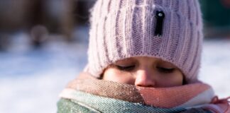 girl in winter clothes