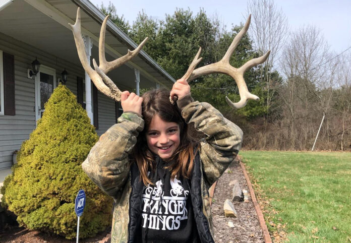 Vayda with antlers Vayda with antlers