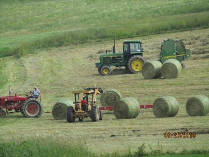 baling hay baling hay