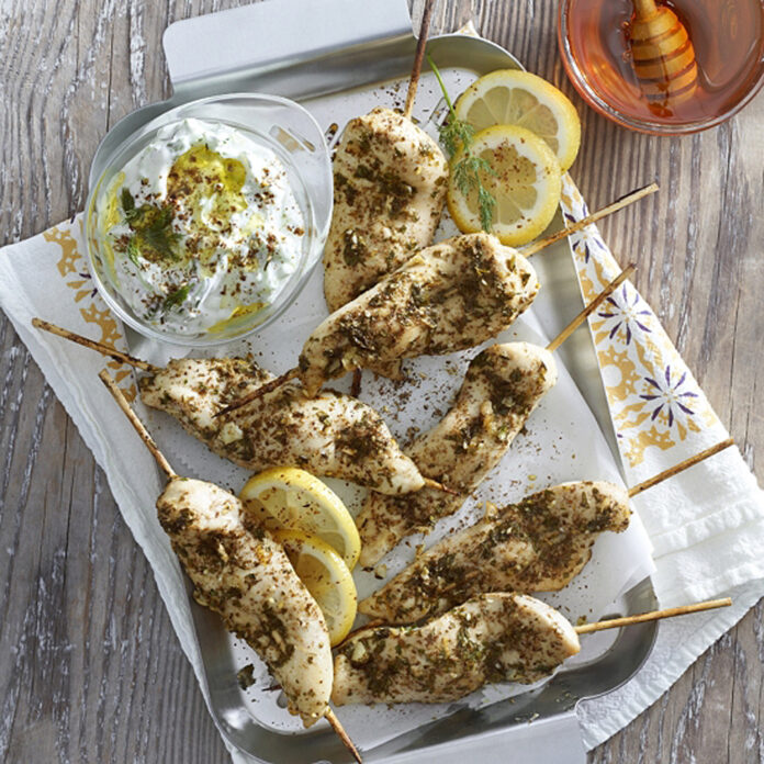 feature.web Greek Honey Lemon Chicken Kababs