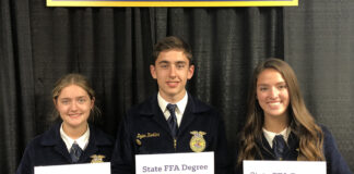 Waterford FFA State Degree recipients