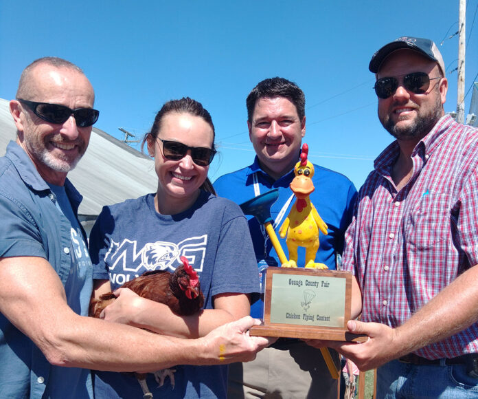 Geauga chicken flying contest Geauga chicken flying contest