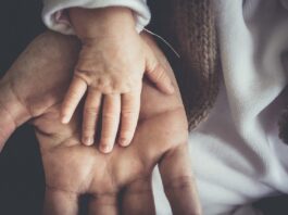 child's hand