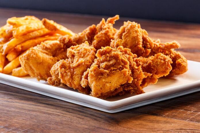 chicken fingers and sauce