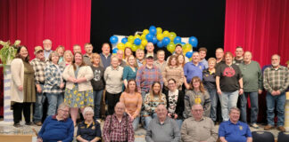 The Plymouth-Shiloh FFA alumni, FFA and agricultural education supporters and active Plymouth FFA members